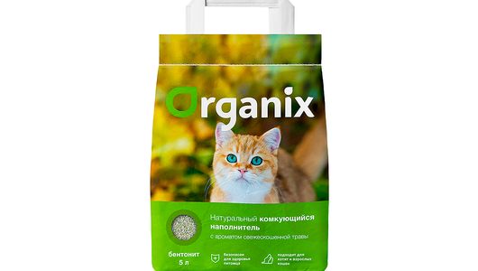 Organix наполнители Комкующийся наполнитель с ароматом свежескошенной травы, 4кг
