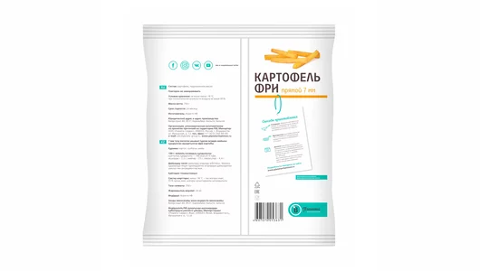 Картофель фри Планета Витаминов прямой 7 мм замороженный 750 г Картофель фри Планета Витаминов прямой 7 мм замороженный 750 г