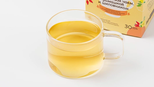 Травяной сбор с курильским чаем, ромашкой и шиповником