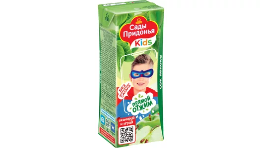 Сок детский Сады Придонья яблоко прямого отжима осветленный с 4 месяцев 200 мл Сок детский Сады Придонья яблоко прямого отжима осветленный с 4 месяцев 200 мл