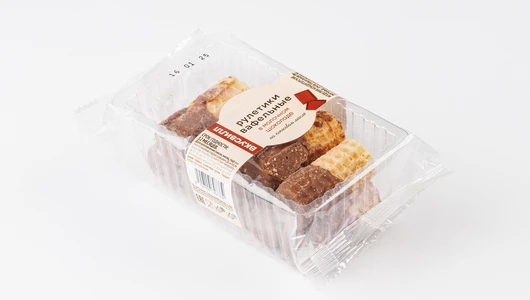 Рулетики вафельные в молочном шоколаде