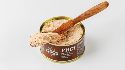 Риет из тунца с грибами и жареным луком, 115 г Риет из тунца с грибами и жареным луком, 115 г
