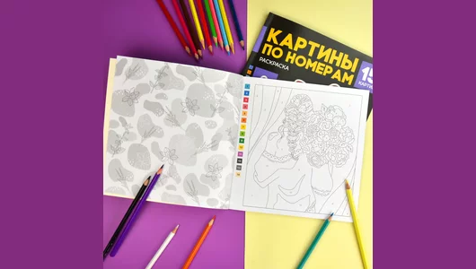 Раскраска Феникс+ Картины по номерам Цветы 1 шт Раскраска Феникс+ Картины по номерам Цветы 1 шт