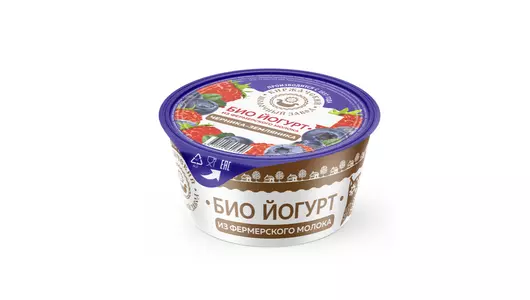 Биойогурт Киржачский молочный завод черника-земляника 2% 120 г