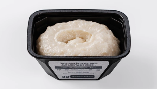 Сало бутербродное с чесноком