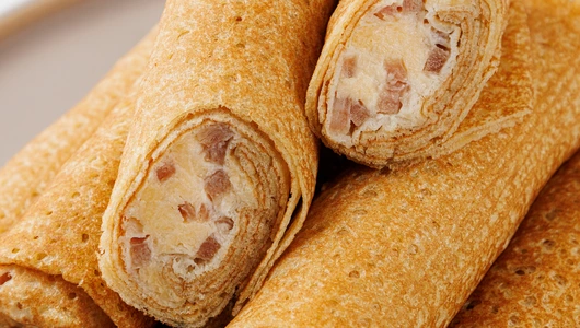 Блинчики с ветчиной и сыром, зам.