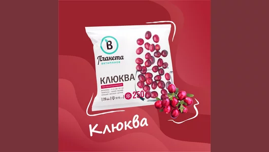 Клюква Планета Витаминов замороженная 250 г