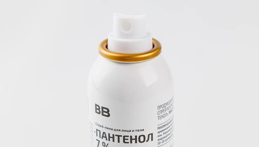 Спрей-пена для лица и тела "Пантенол 7%" с алоэ вера и витаминами А,Е,F