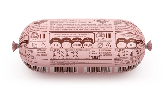 Колбаса вареная Клинский Докторская 400 г Колбаса вареная Клинский Докторская 400 г