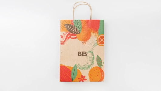 Пакет крафтовый с ручками "ВкусВилл" (250х350х90мм)