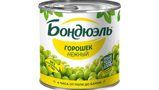 Зеленый горошек Бондюэль Нежный 400 г