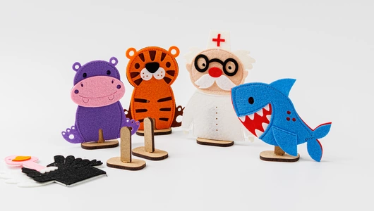 Театр пальчиковый из фетра "Айболит"