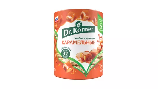Хлебцы Dr.Korner кукурузно-рисовые карамельные 90 г