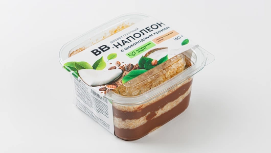 Десерт "Наполеон" с шоколадным кремом, постный Десерт "Наполеон" с шоколадным кремом, постный