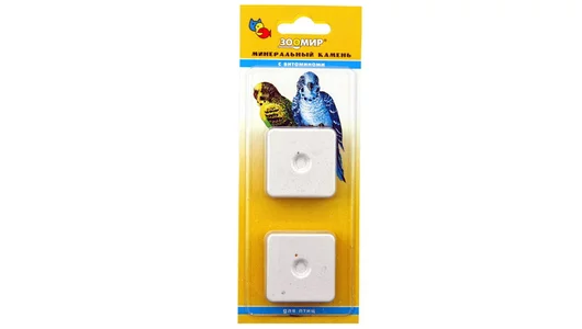 ЗООМИР 25гр Минеральный камень для птиц с витаминами 2 шт