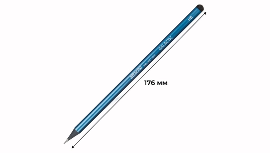 Карандаш чернографитный Attache Selection Galactic HB круглый заточенный в ассортименте 1 шт Карандаш чернографитный Attache Selection Galactic HB круглый заточенный в ассортименте 1 шт