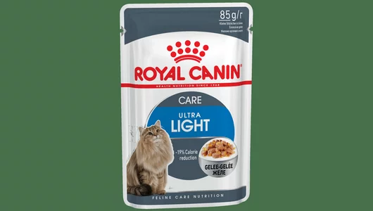 ROYAL CANIN 85гр для кошек Ультра Лайт склонных к полноте (желе)(пауч)