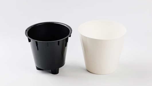 Горшок для цветов InGreen London D160 мм, 1,6 л, с дренажной вставкой, белый _СО