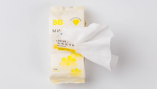 Набор мини-салфеток влажных, 4 уп. по 8 шт