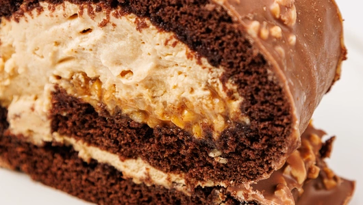 Рулет бисквитный "Шоколад-карамель-арахис", 140 г