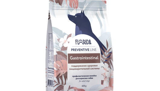 FLORIDA prof (профилактика) Gastrointestinal сухой корм для собак для поддержание здоровья пищеварительной системы, 600 г