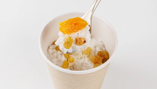 Каша рисовая на кокосовой основе с с/фрукт, кафе Каша рисовая на кокосовой основе с с/фрукт, кафе