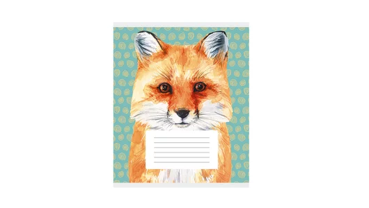 Тетрадь школьная Listoff Зверята А5 24 листа в клетку на скрепке Тетрадь школьная Listoff Зверята А5 24 листа в клетку на скрепке