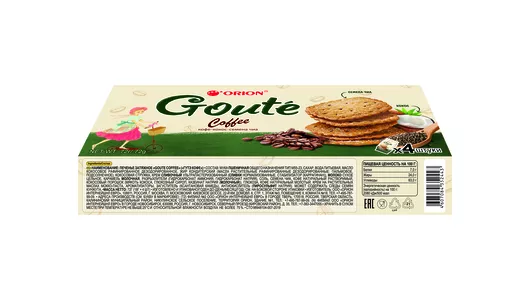 Печенье Orion Goute Coffee затяжное 72 г Печенье Orion Goute Coffee затяжное 72 г