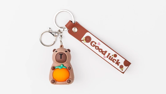 Капибара с рюкзачком, брелок, в ассортименте