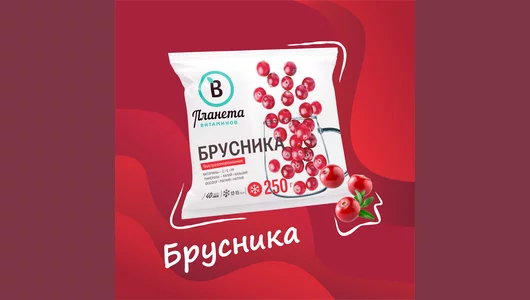 Брусника Планета Витаминов замороженная 250 г
