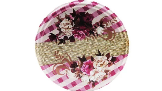 Крышка для&nbsp;консервирования Москвичка винтовые Ткань Окошки Твист-офф III-82 10 шт