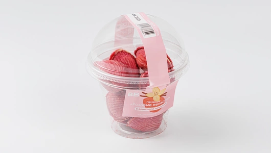 Печенье "Розовые лепестки" с ванильной начинкой Печенье "Розовые лепестки" с ванильной начинкой