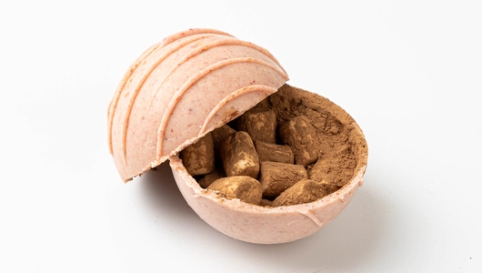 Шоколад горячий "Бомбочка клубничная" с маршмеллоу