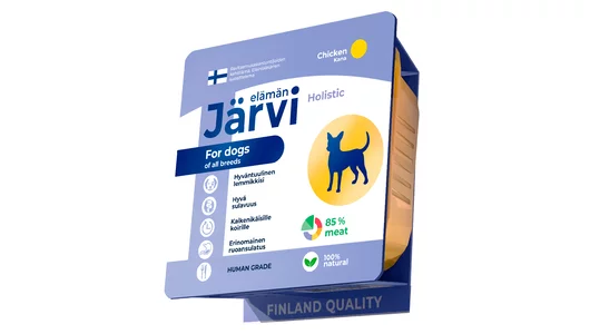 Влажный корм Jarvi Holistic мясной паштет для собак всех пород с курицей, 100 г