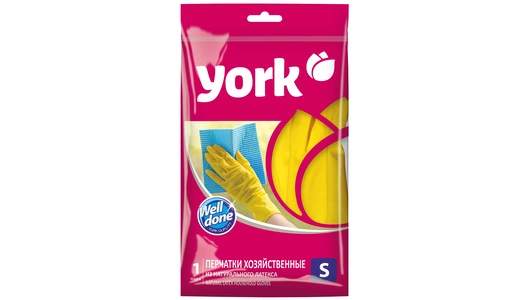 Перчатки резиновые York размер S