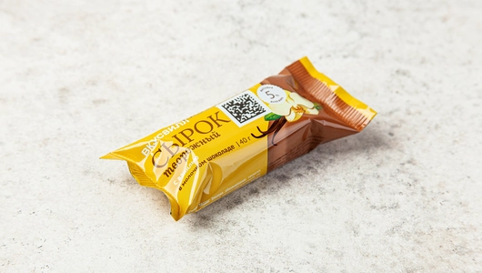 Сырок творожный с ванилью в молочном шоколаде 5% Сырок творожный с ванилью в молочном шоколаде 5%