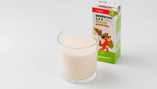 Биойогурт детский "Яблоко-морковь"