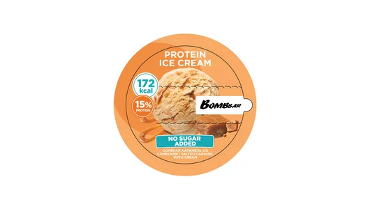 Мороженое молочное протеиновое Bombbar Соленая карамель со сливками 150 г