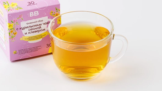Травяной сбор с курильским чаем, сенной и клевером
