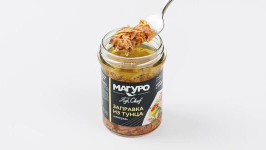 Тунец полосатый измельченный в масле с лимонным перцем, базиликом и горчицей "Нисуаз", 200 г