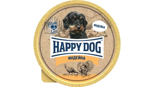 Паштет Happy Dog Natur Line для собак маленьких пород, с индейкой 125гр