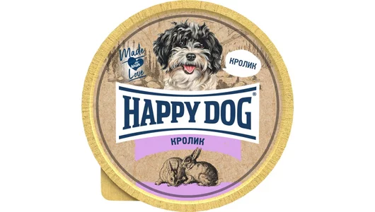 Паштет Happy Dog Natur Line для собак маленьких пород, с кроликом 125 гр