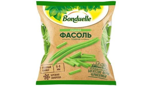 Фасоль Бондюэль стручковая зеленая резаная замороженная 400 г Фасоль Бондюэль стручковая зеленая резаная замороженная 400 г