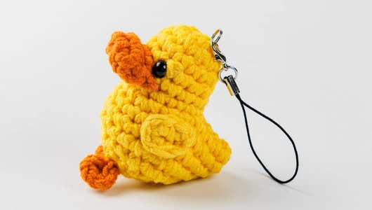 Брелок вязаный "Утя" Брелок вязаный "Утя"