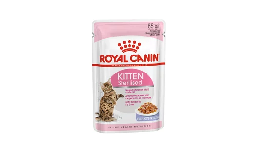 ROYAL CANIN 85гр для котят Киттен Стерилайзд от 6 - 12ти мес (желе) (пауч)
