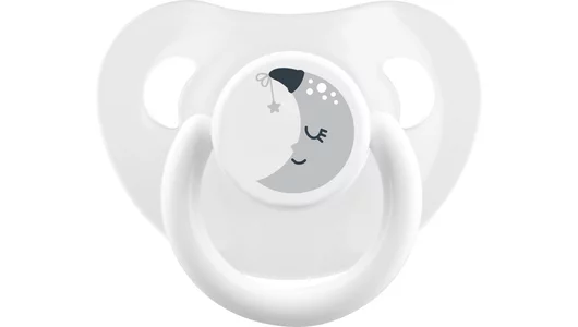 Lubby Пустышка силиконовая, скошенный сосок, 6 мес+, 1 шт 23823