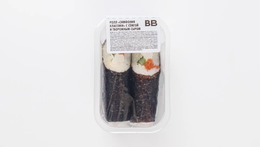 Ролл "Симфония классики" с сёмгой и творожным сыром
