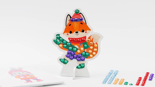 Аппликация стразами "Зимние забавы" Аппликация стразами "Зимние забавы"