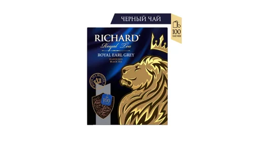 Чай черный Richard Royal Earl Grey пакетированный с бергамотом 100х2 г