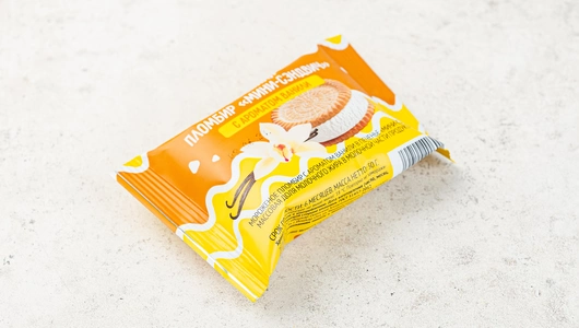 Пломбир "Мини-сэндвич" с ароматом ванили